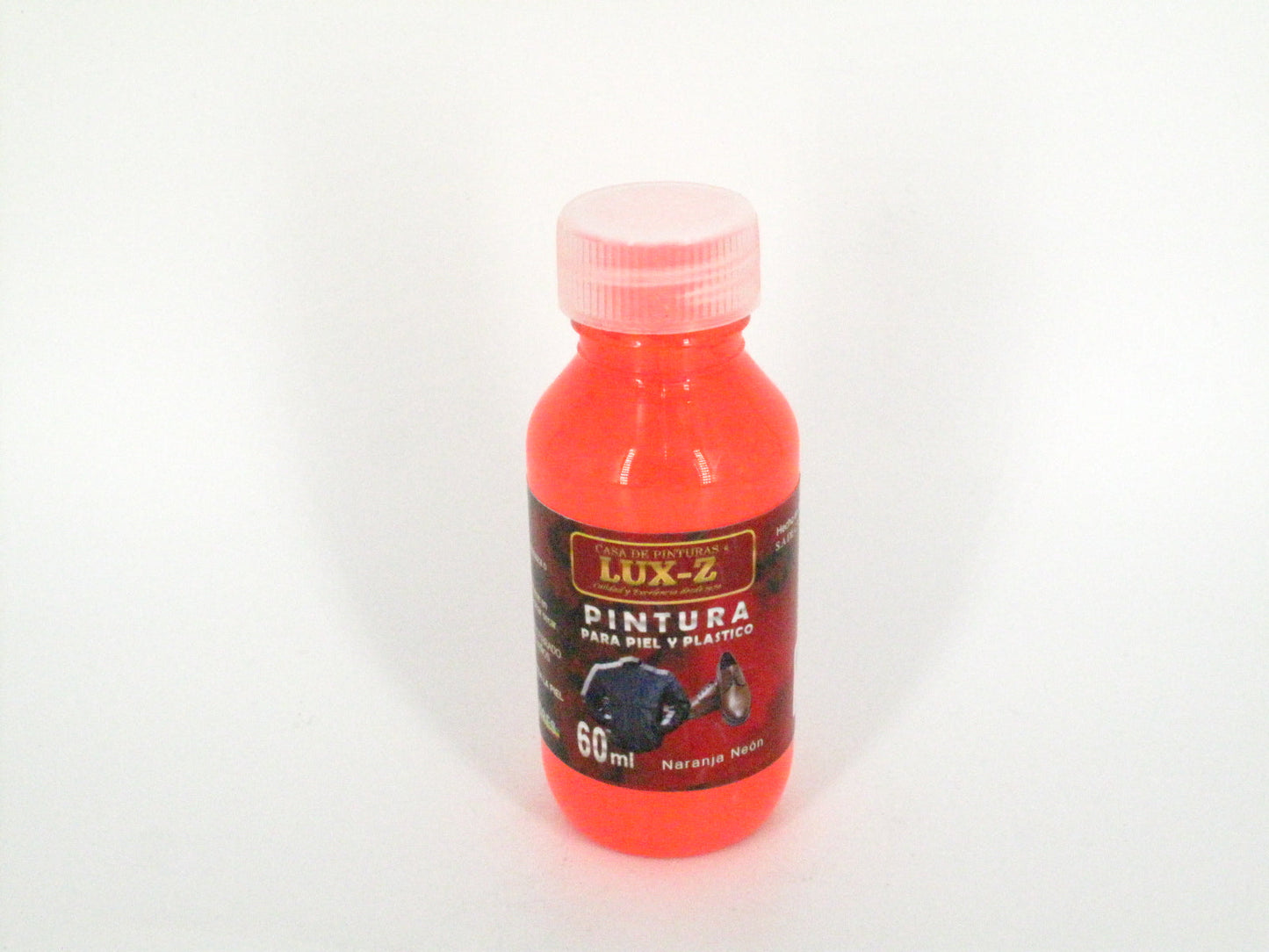 SKU - 1612 -- PINTURA NARANJA NEON LUX-Z 60 ML