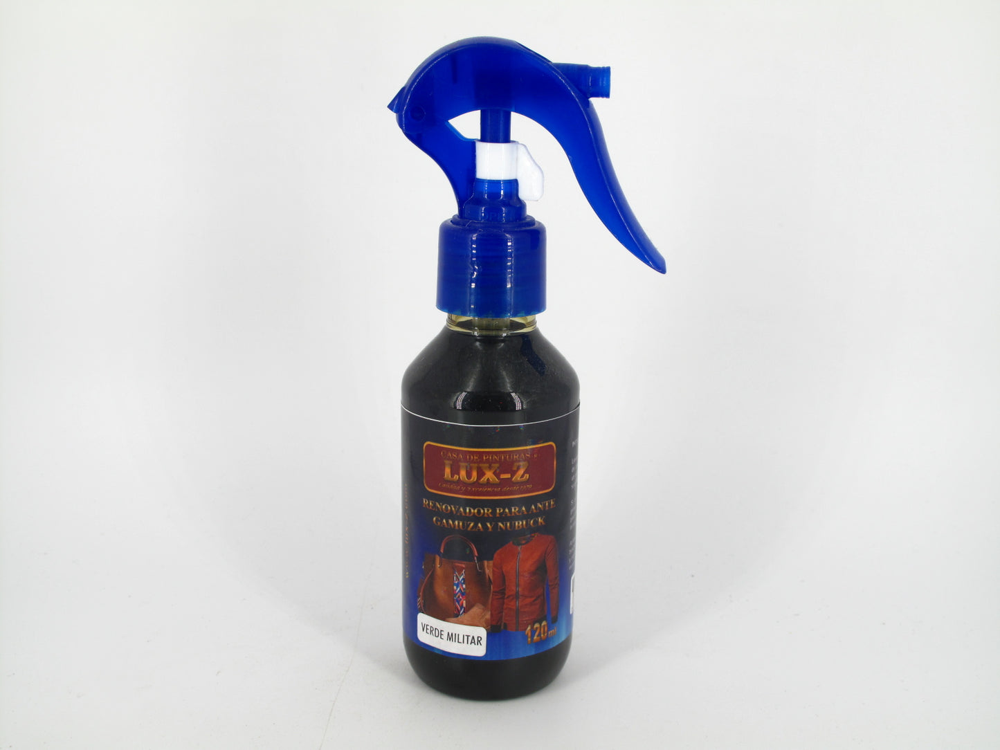 SKU - 2007 -- RENOVADOR LUX-Z VERDE MILITAR PISTOLA 120 ML