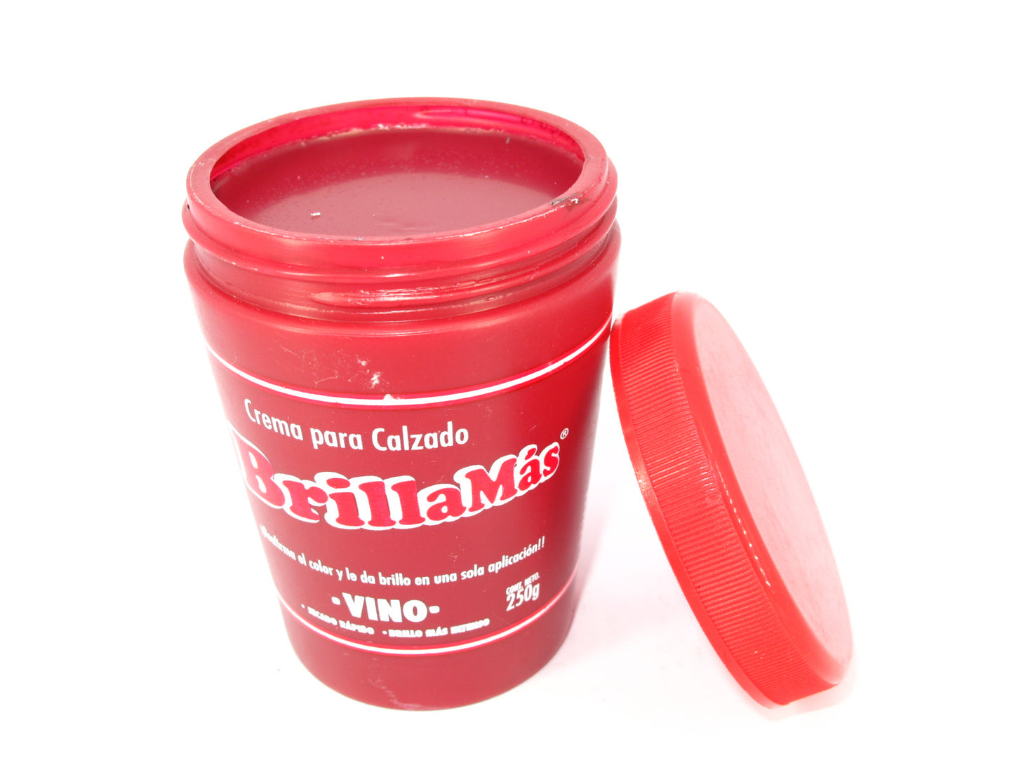 SKU - 1940 -- CREMA PARA CALZADO VINO BRILLO MAS 250 G