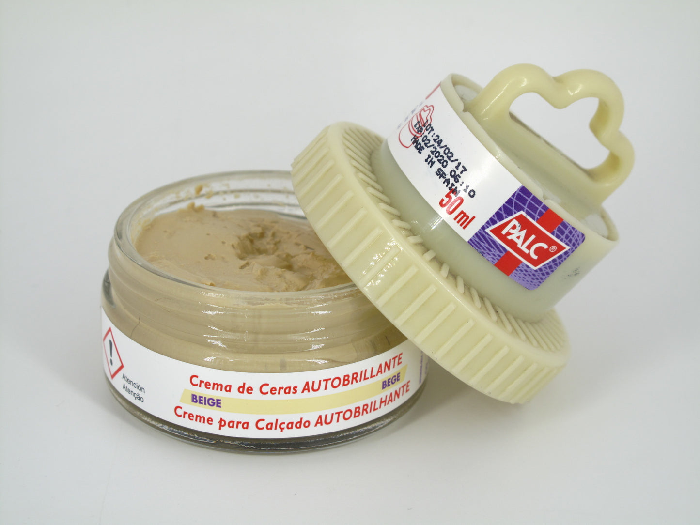SKU - 1141 -- CREMA CAMALEON DE CERAS AUTOBRILLANTE BEIGE 50 GRS