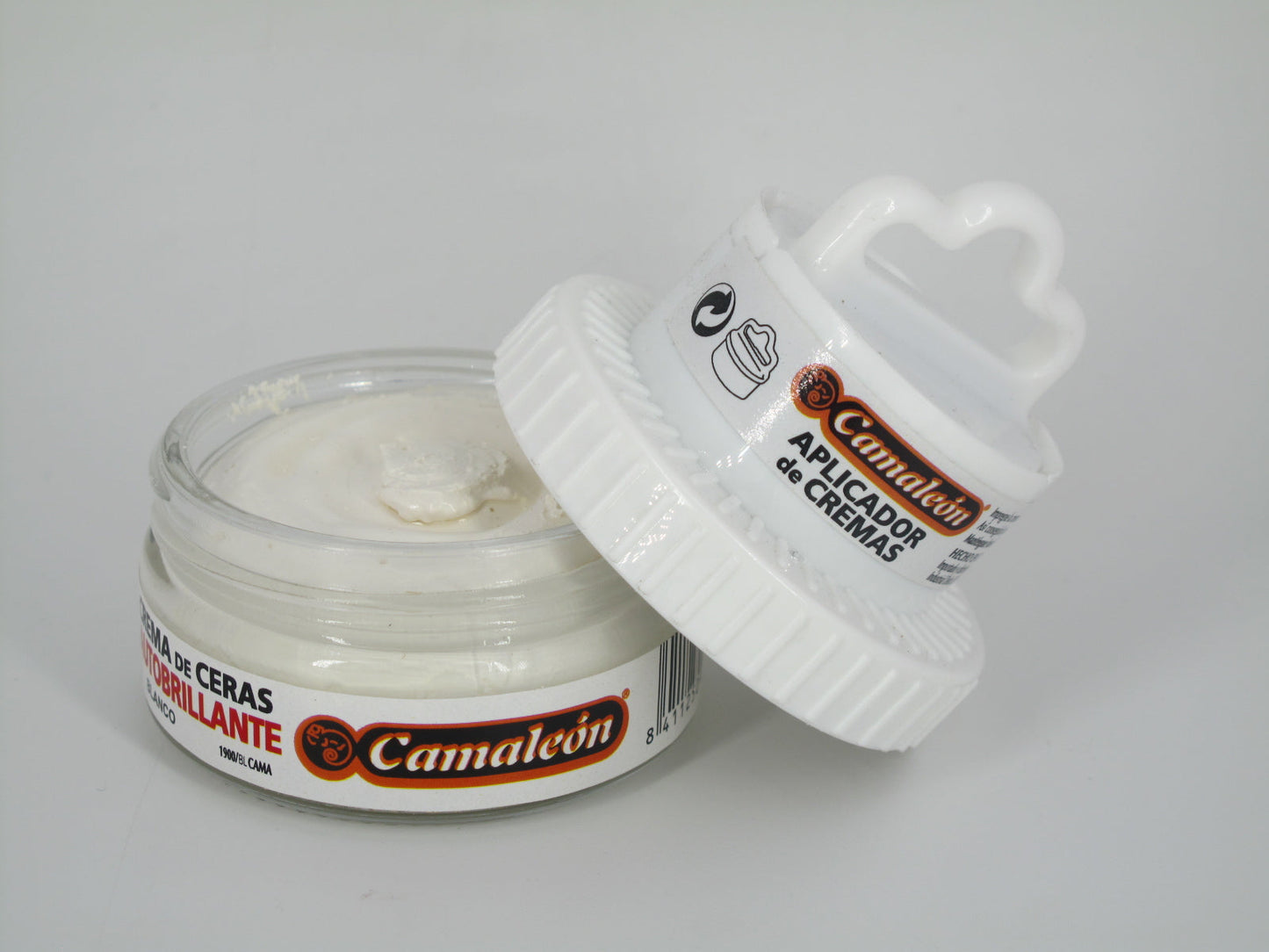 SKU - 1142 -- CREMA CAMALEON DE CERAS AUTOBRILLANTE BLANCO 50 GRS
