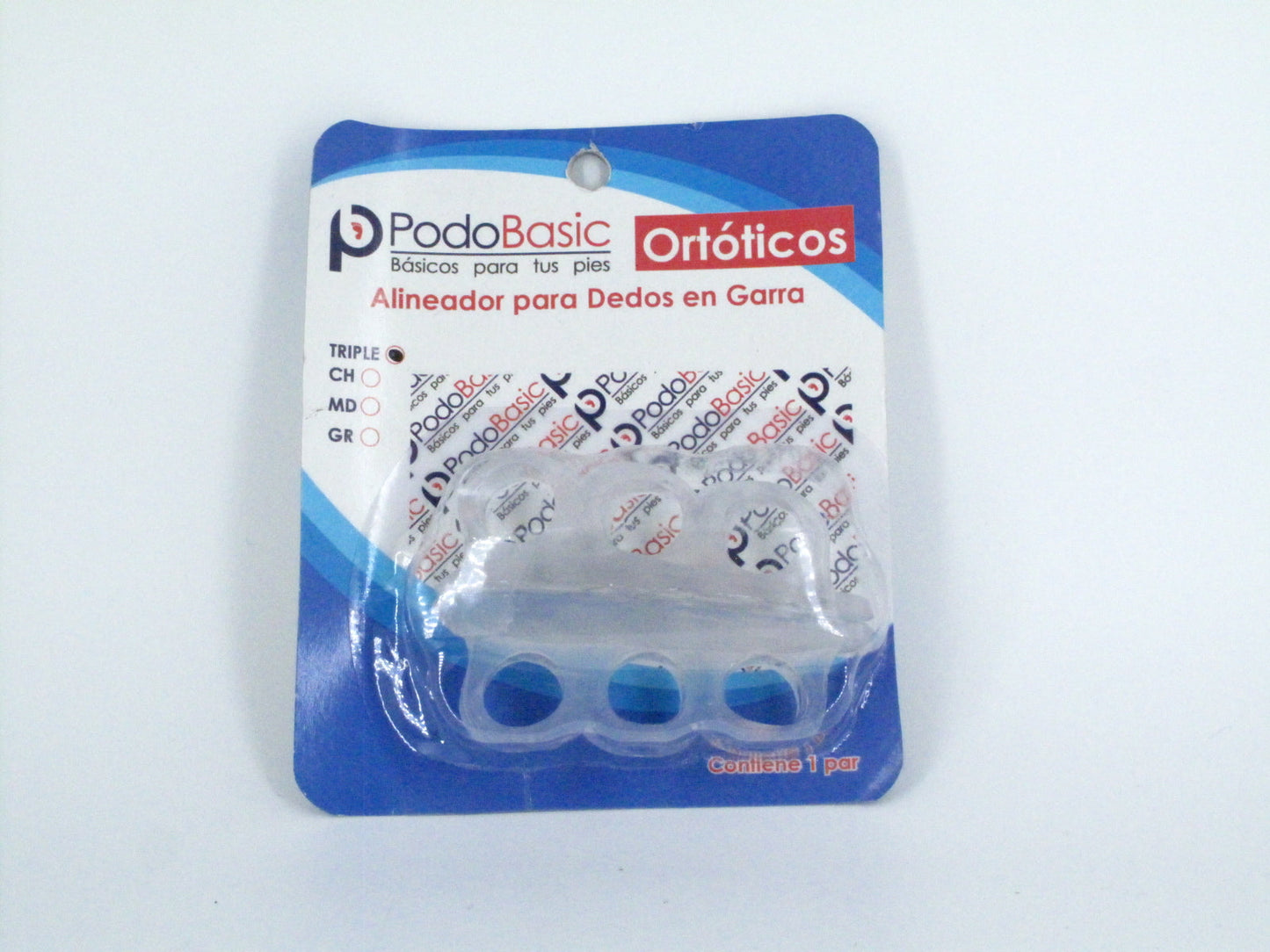 SKU - 1006 -- ALINEADOR TRIPLE ANILLO PODOBASIC 1 PAR