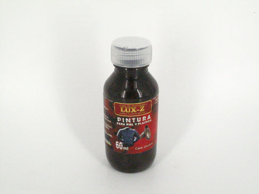 SKU - 1597 -- PINTURA CAFE OSCURO LUX-Z 60 ML