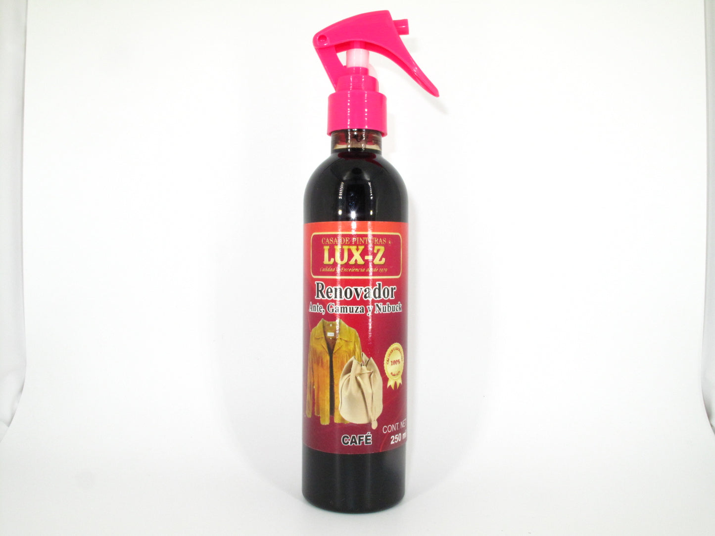 SKU - 1658 -- RENOVADOR LUX-Z CAFE OSCURO PISTOLA 250 ML