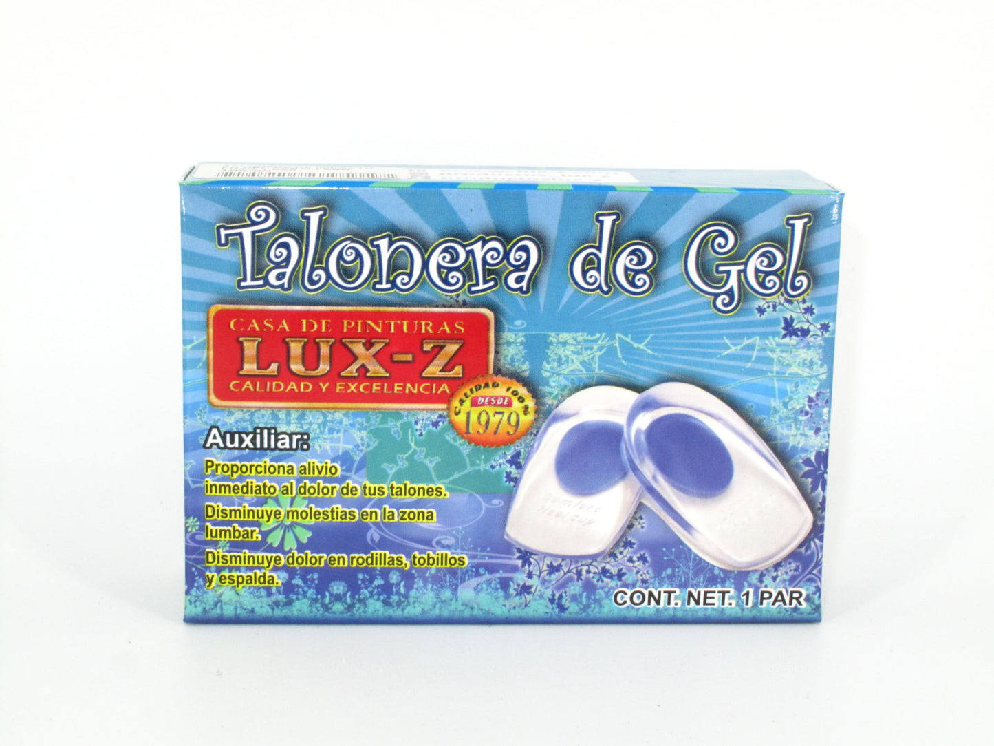 SKU - 1737 -- TALONERAS DE IMPACTO EN GEL CABALLERO LUX-Z 1 PAR.