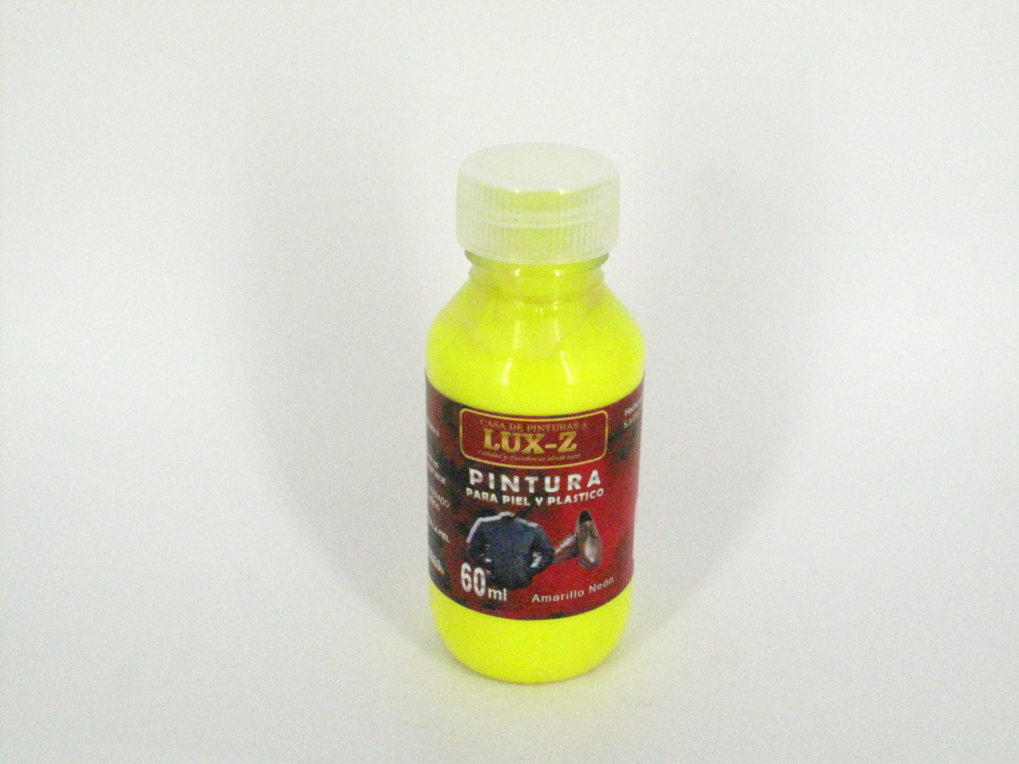 SKU - 1807 -- PINTURA AMARILLO NEON LUX-Z 60 ML