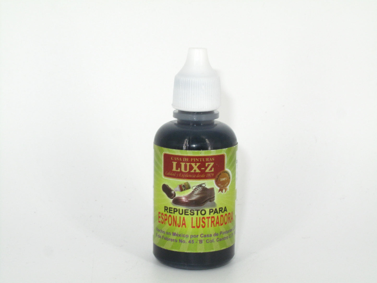SKU - 1873 -- REPUESTO PARA ESPONJA LUSTRADORA LUX-Z NEGRO 30 ML