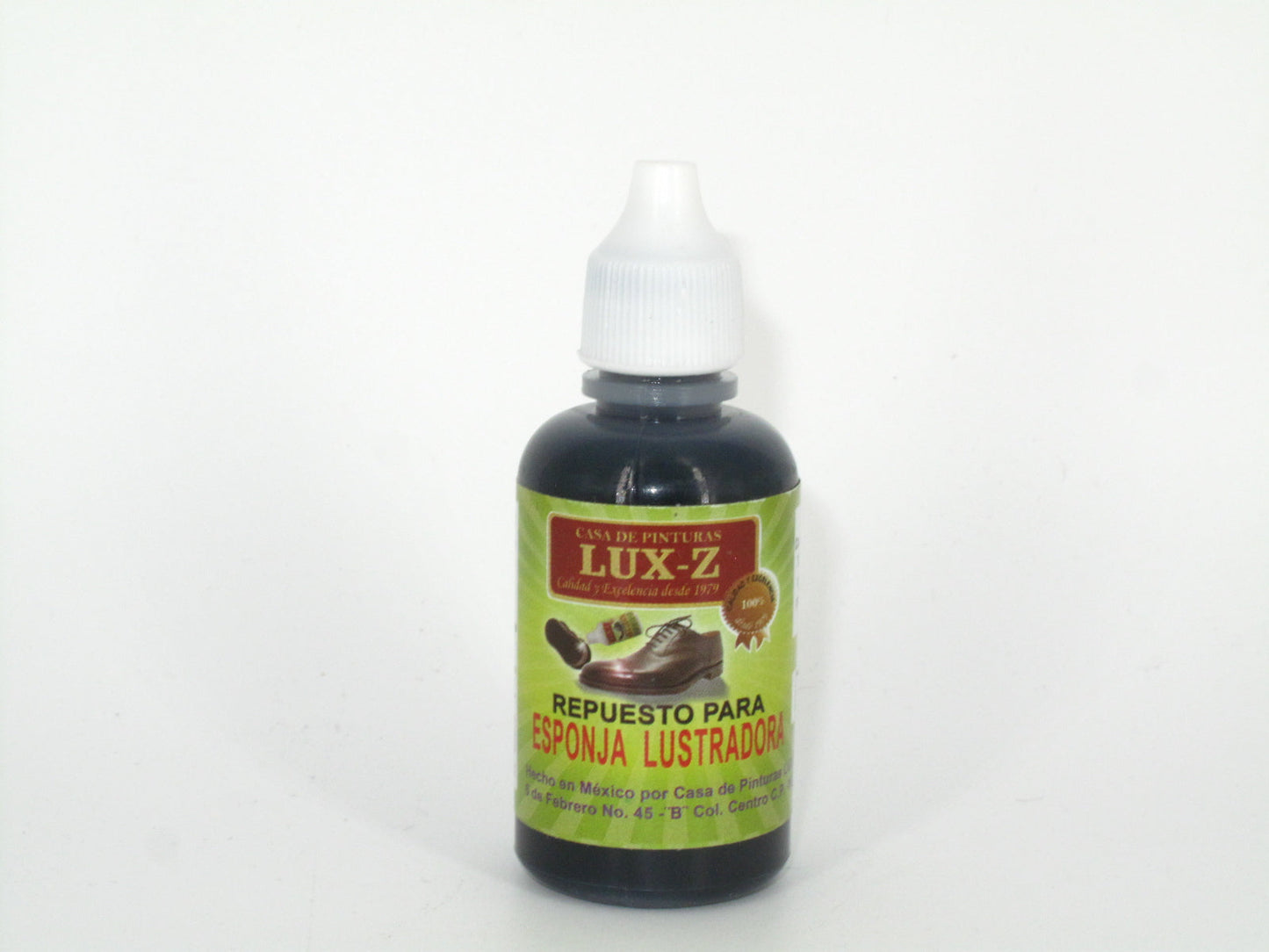 SKU - 1873 -- REPUESTO PARA ESPONJA LUSTRADORA LUX-Z NEGRO 30 ML
