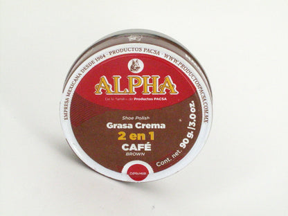 SKU - 1203 -- GRASA CREMA ALPHA CAFE 90 GRS