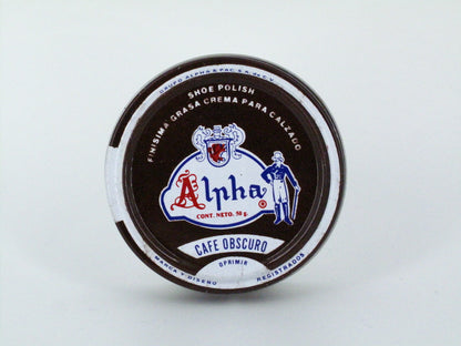 SKU - 1204 -- GRASA CREMA ALPHA CAFE OSCURO 50 GRS