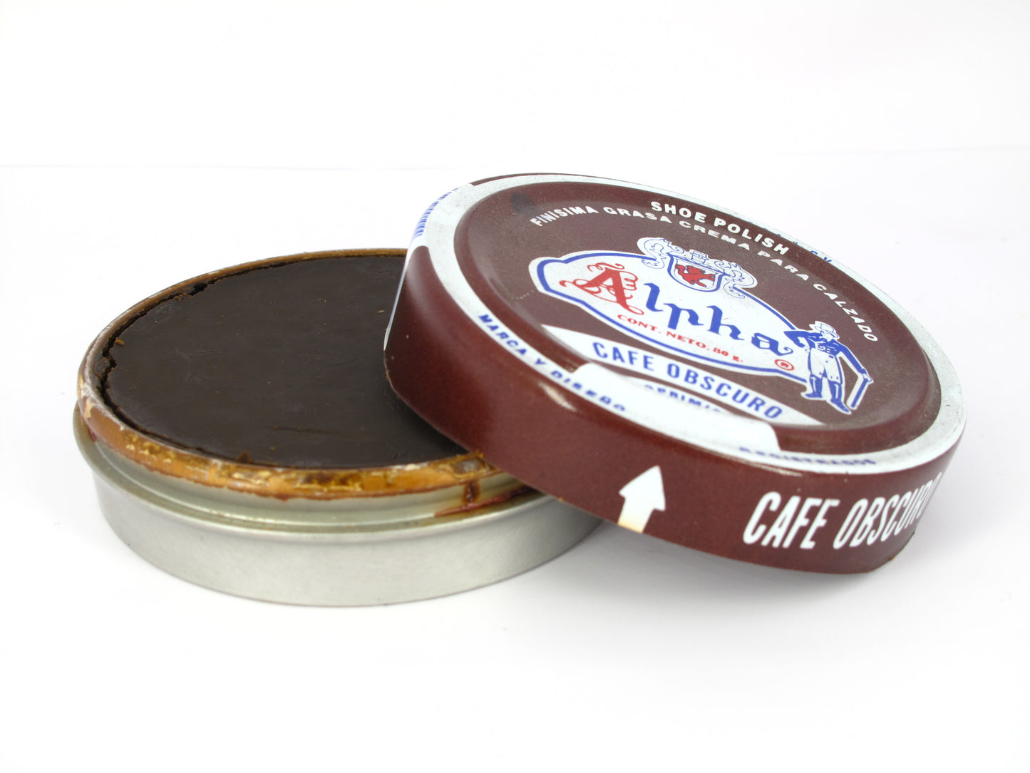 SKU - 1204 -- GRASA CREMA ALPHA CAFE OSCURO 50 GRS