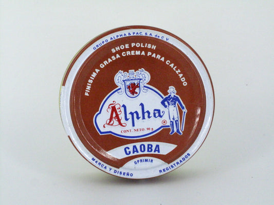 SKU - 1207 -- GRASA CREMA ALPHA CAOBA 90 GRS