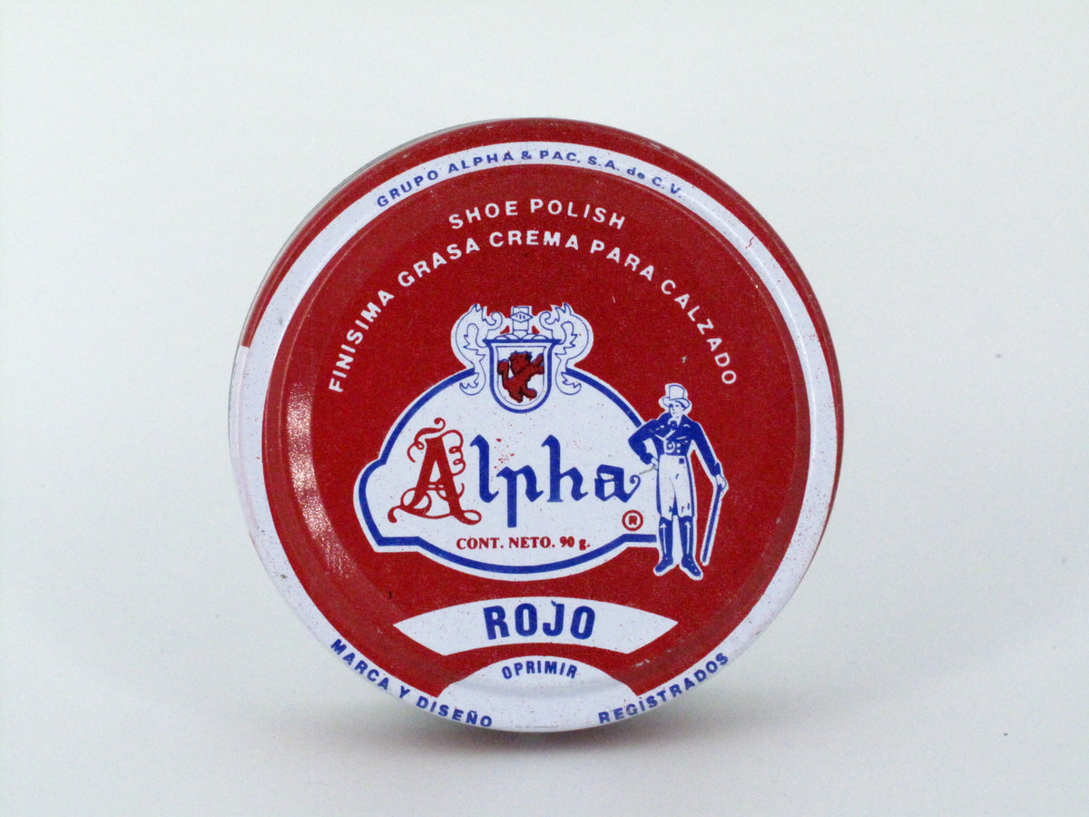SKU - 1217 -- GRASA CREMA ALPHA ROJO 90 GRS