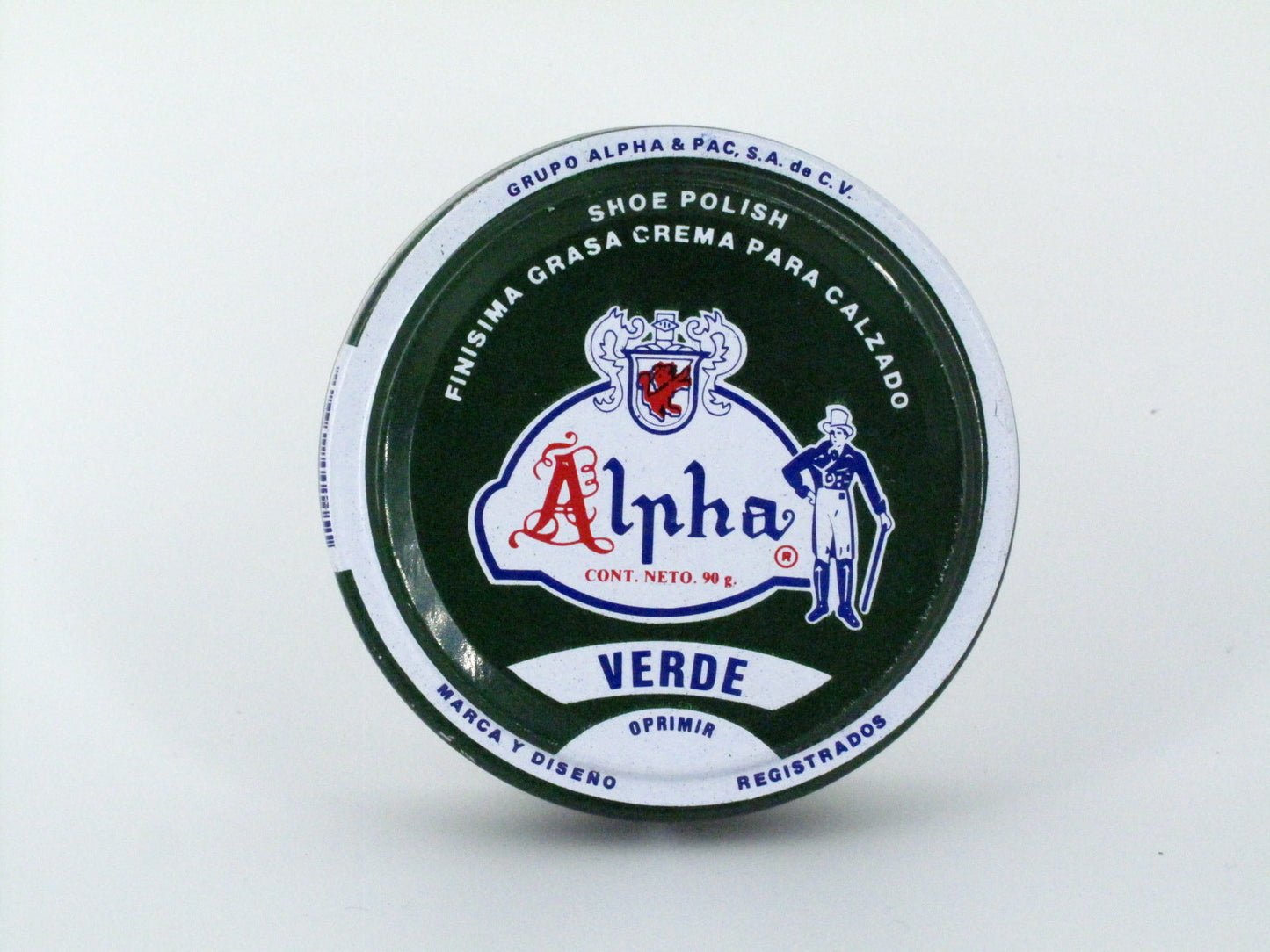 SKU - 1219 -- GRASA CREMA ALPHA VERDE 90 GRS