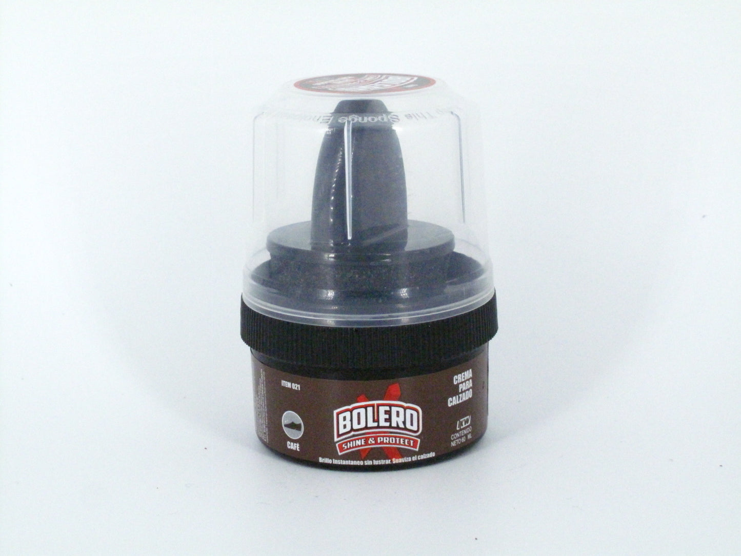 SKU - 1518 -- CREMA BOLERO PARA CALZADO CAFE 60 ML