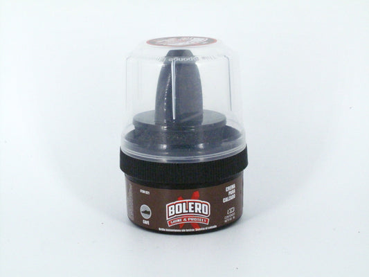SKU - 1518 -- CREMA BOLERO PARA CALZADO CAFE 60 ML