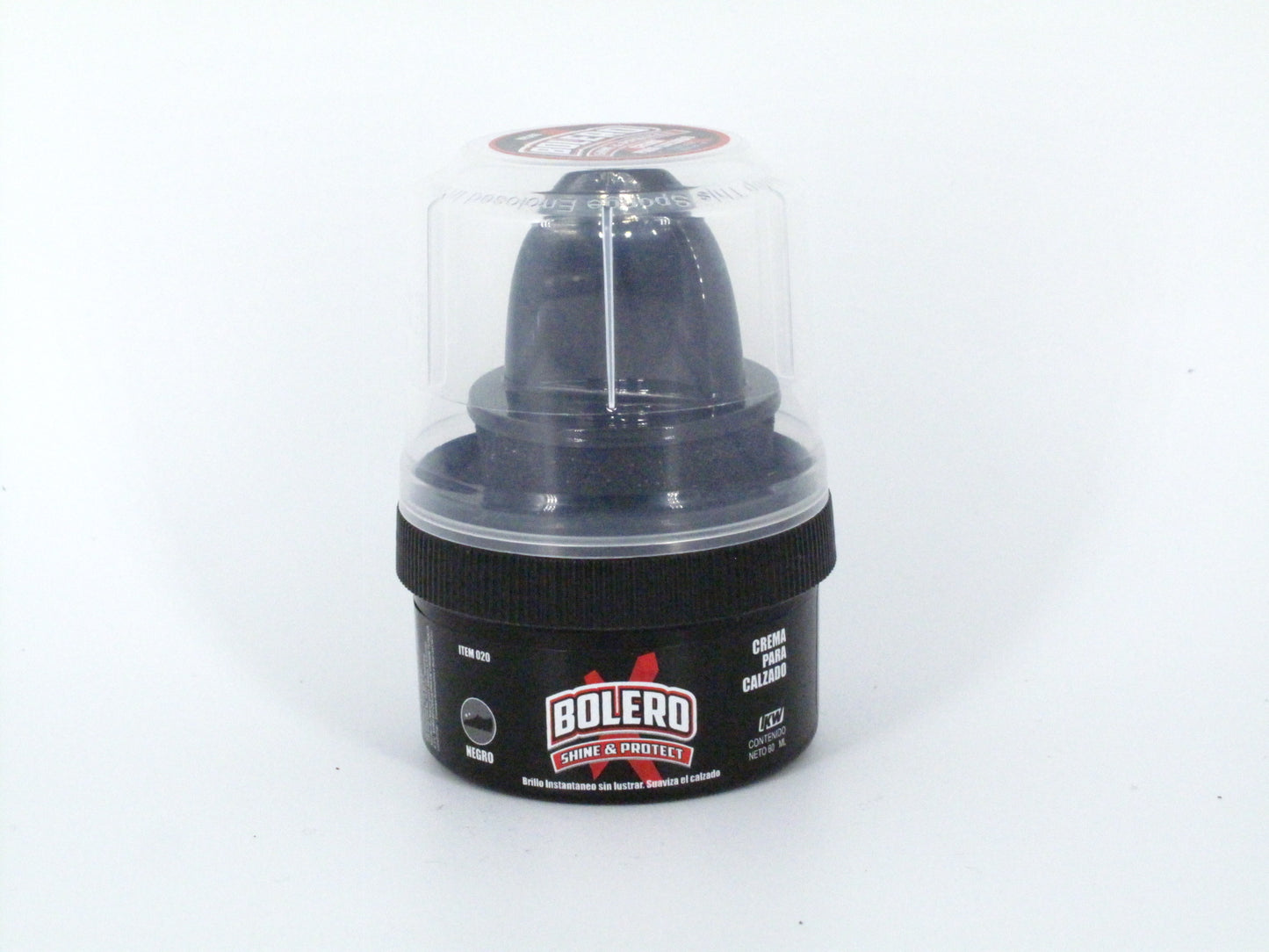 SKU - 1519 -- CREMA BOLERO PARA CALZADO NEGRO 60 ML