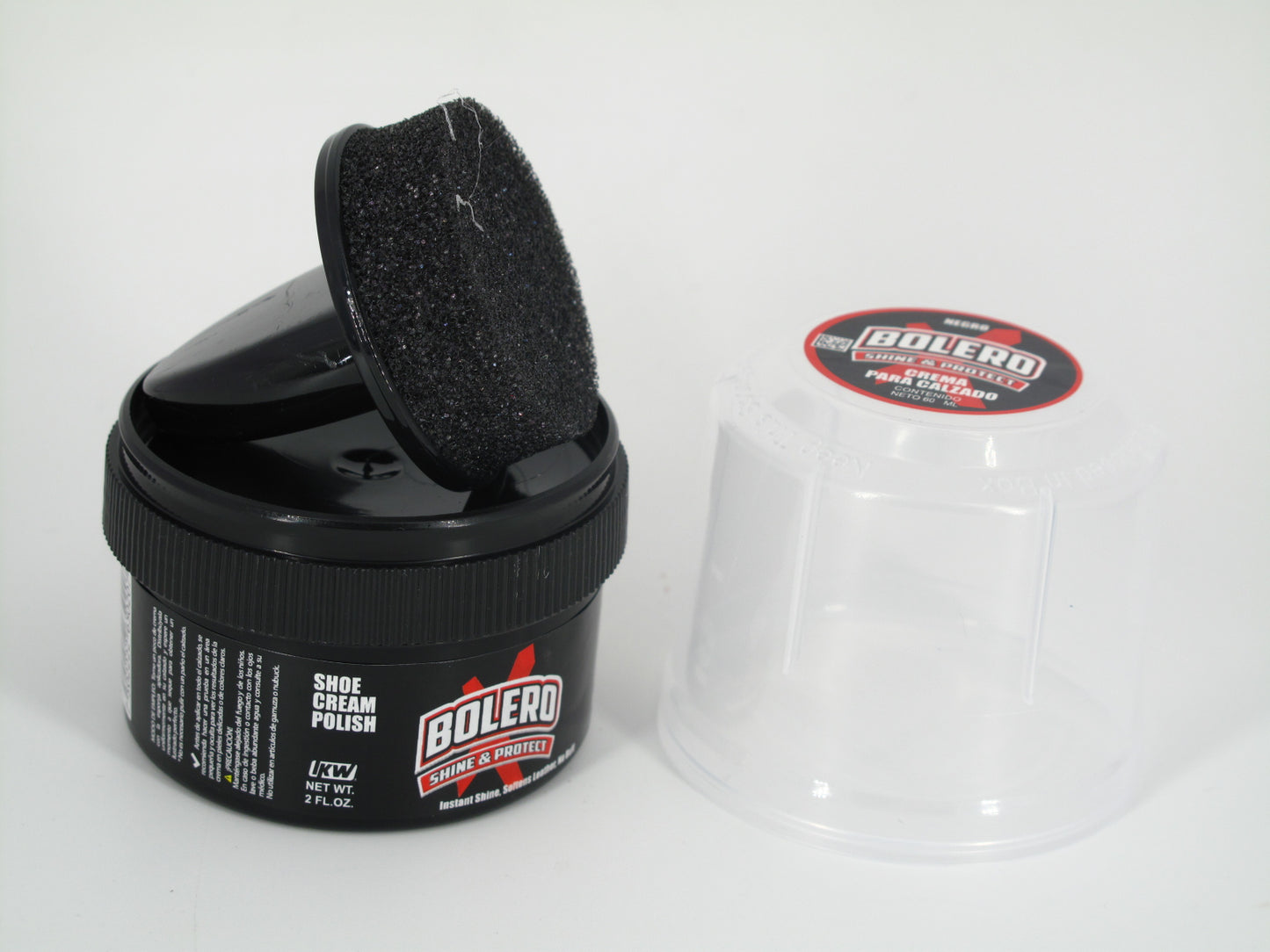 SKU - 1519 -- CREMA BOLERO PARA CALZADO NEGRO 60 ML