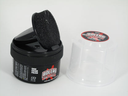 SKU - 1519 -- CREMA BOLERO PARA CALZADO NEGRO 60 ML