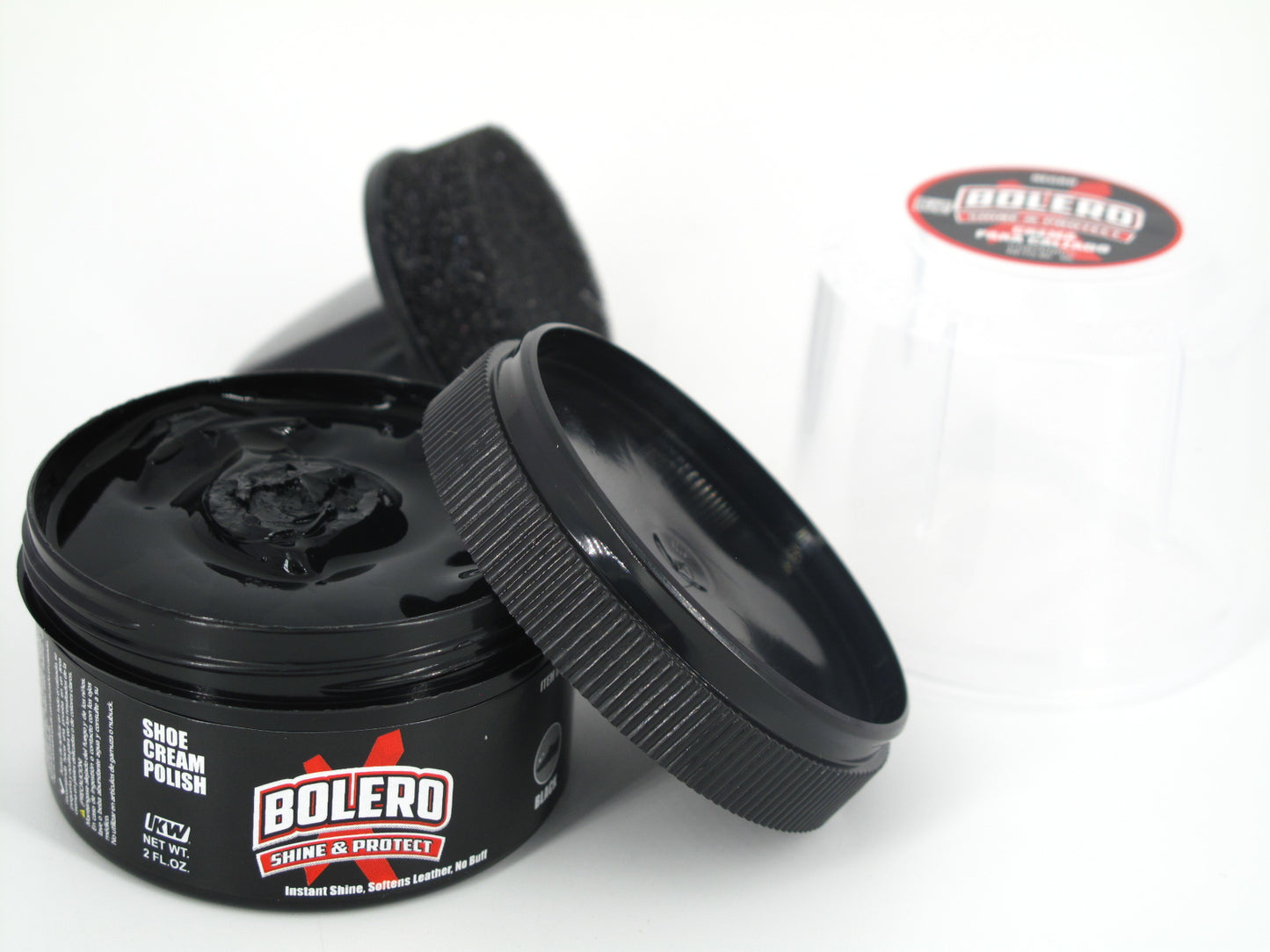 SKU - 1519 -- CREMA BOLERO PARA CALZADO NEGRO 60 ML