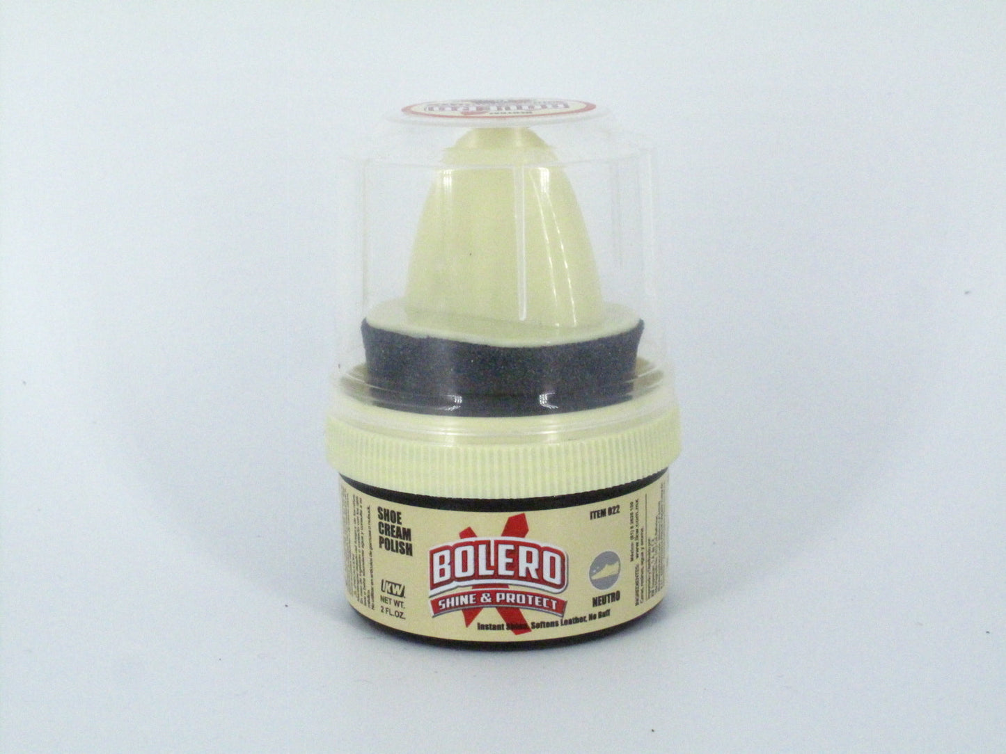 SKU - 1520 -- CREMA BOLERO PARA CALZADO NEUTRO 60 ML