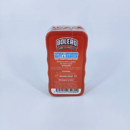 SKU - 2447 -- ESPONJA LIMPIADORA ANTE Y GAMUZA BOLERO