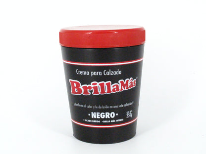 SKU - 1527 -- CREMA PARA CALZADO NEGRO BRILLO MAS 250 G
