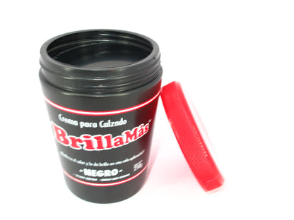 SKU - 1527 -- CREMA PARA CALZADO NEGRO BRILLO MAS 250 G