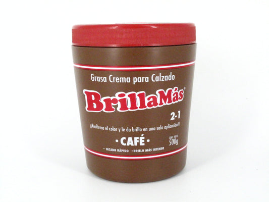 SKU - 1537 -- GRASA CREMA CAFE BRILO MAS 500 G