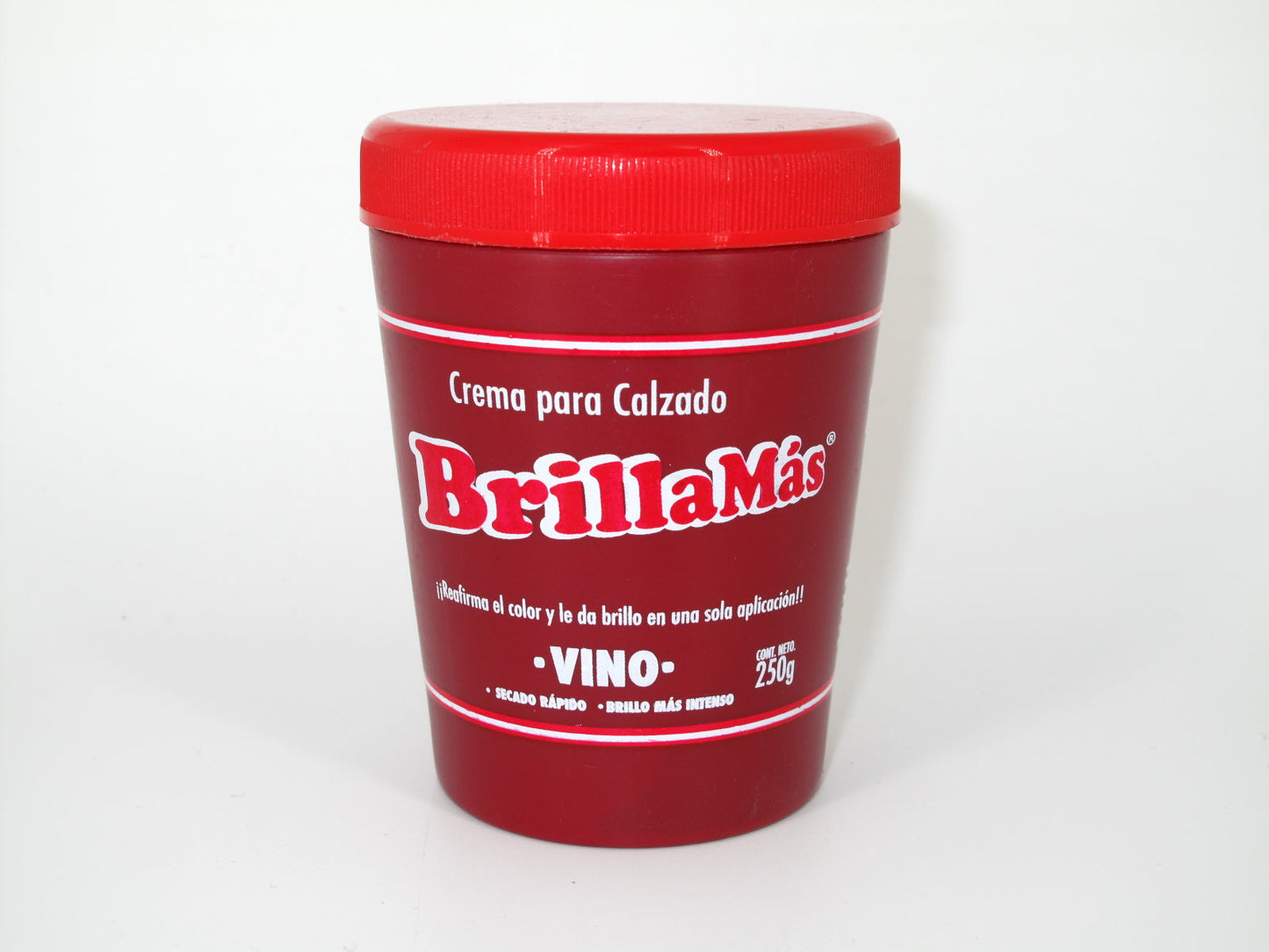 SKU - 1940 -- CREMA PARA CALZADO VINO BRILLO MAS 250 G