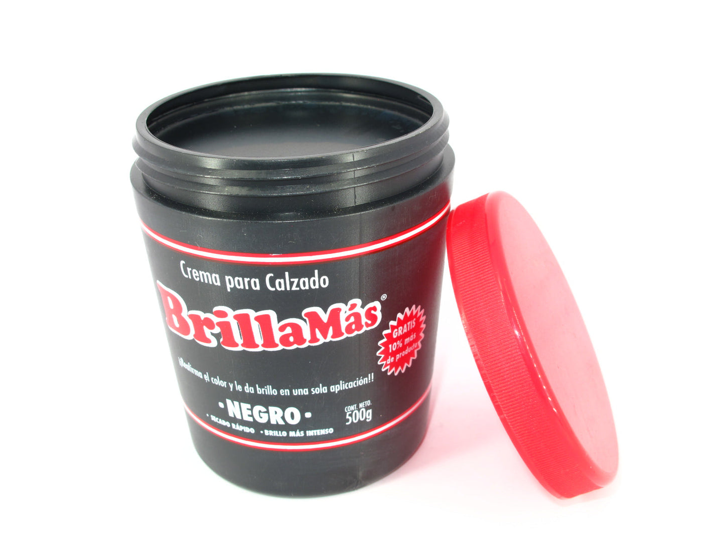 SKU - 2050 -- GRASA CREMA NEGRO BRILO MAS 500 G