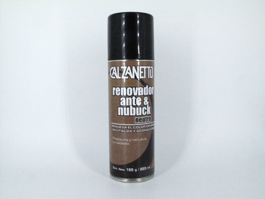 SKU - 1366 -- RENOVADOR CALZANETTO DE ANTE Y NUBUCK NEUTRO EN SPRAY 155 GRS