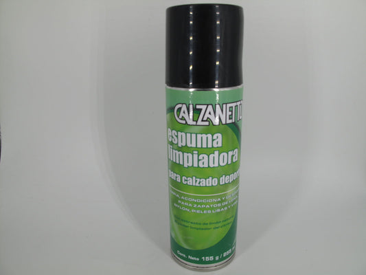 SKU - 1462 -- ESPUMA LIMPIADORA PARA CALZADO DEPORTIVO CALZANETTO 255 GR