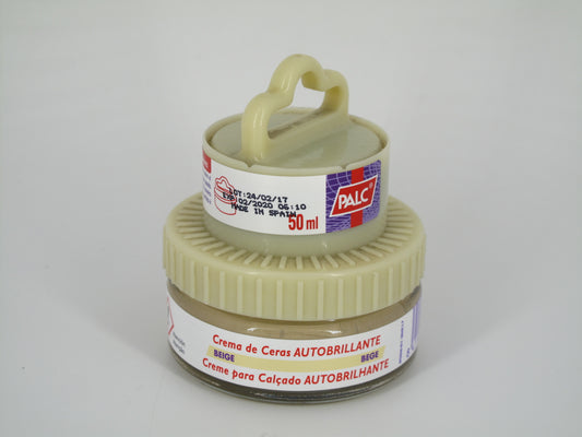 SKU - 1141 -- CREMA CAMALEON DE CERAS AUTOBRILLANTE BEIGE 50 GRS