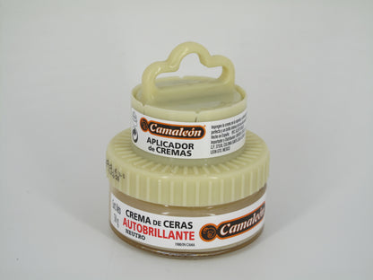 SKU - 1149 -- CREMA CAMALEON DE CERAS AUTOBRILLANTE NEUTRO 50 GRS