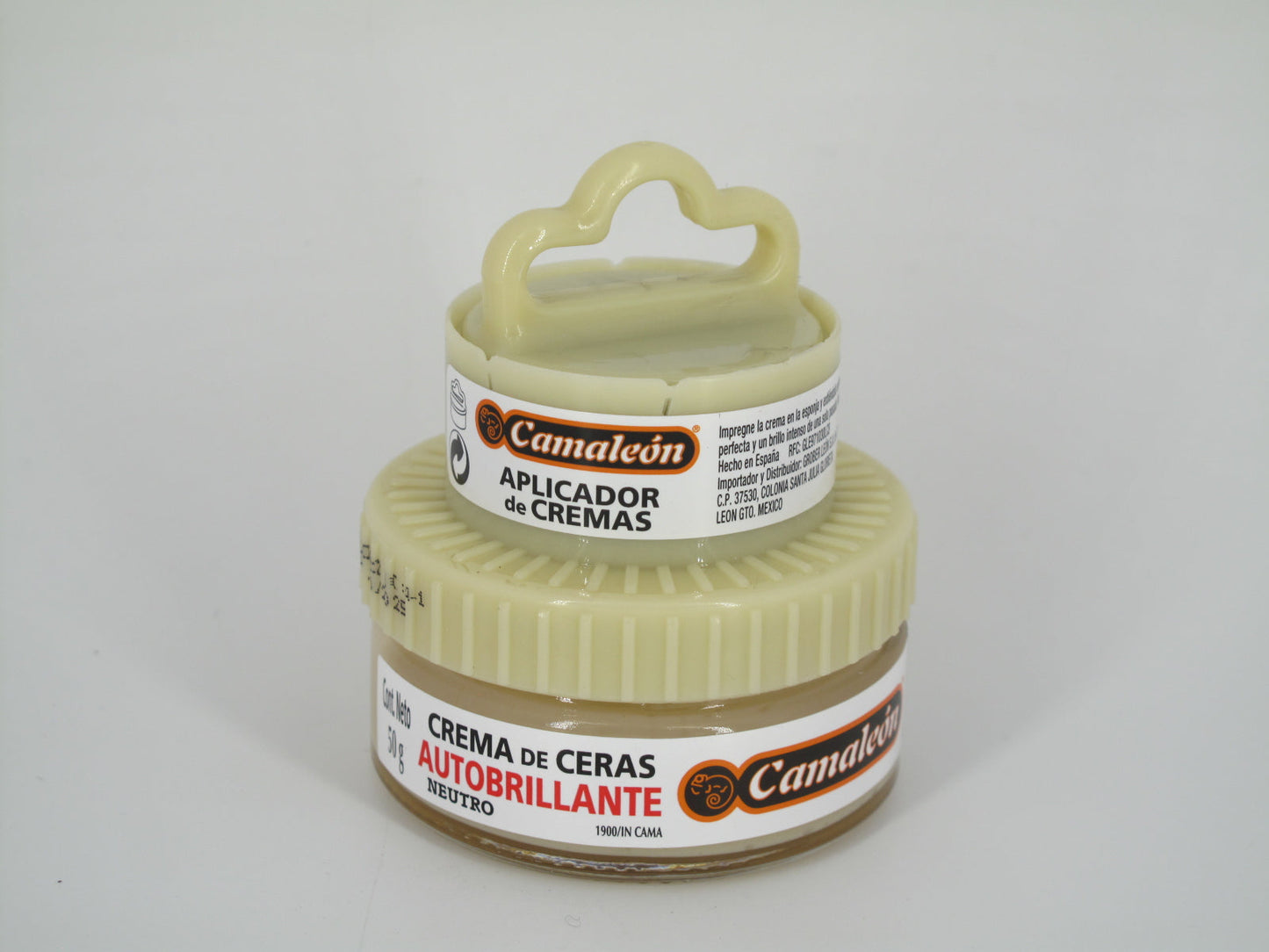 SKU - 1149 -- CREMA CAMALEON DE CERAS AUTOBRILLANTE NEUTRO 50 GRS