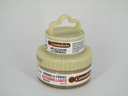 SKU - 1149 -- CREMA CAMALEON DE CERAS AUTOBRILLANTE NEUTRO 50 GRS