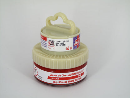 SKU - 1150 -- CREMA CAMALEON DE CERAS AUTOBRILLANTE ROJO 50 GRS