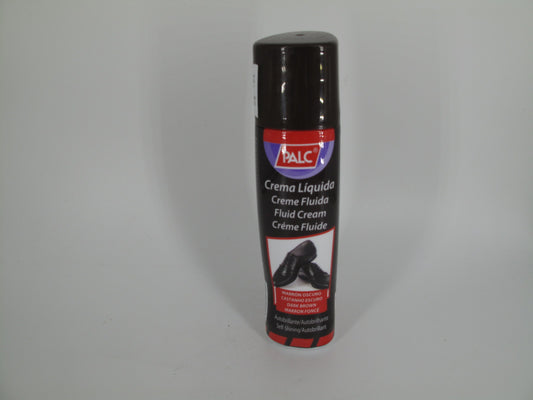 SKU - 1524 -- CREMA LIQUIDA CAMALEON AUTOBRILLANTE CAFE OSCURO 75 ML