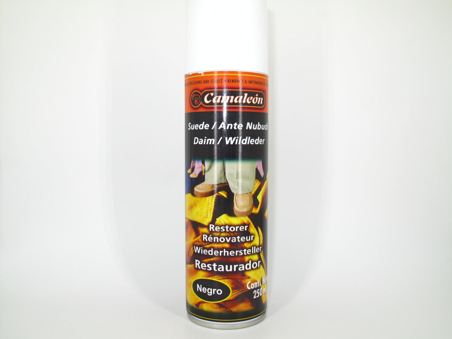 SKU - 1689 -- RESTAURADOR PALC PARA ANTE Y NUBUCK NEGRO 200 ML