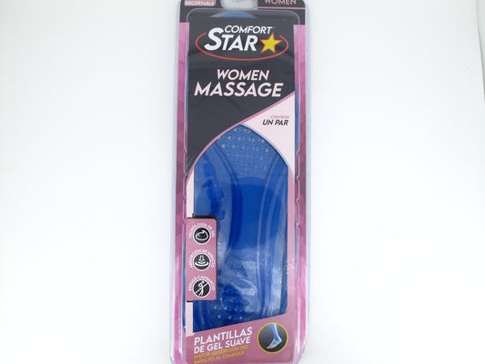 SKU - 1342 -- PLANTILLAS DE GEL COMFORT STAR DAMA 1 PAR