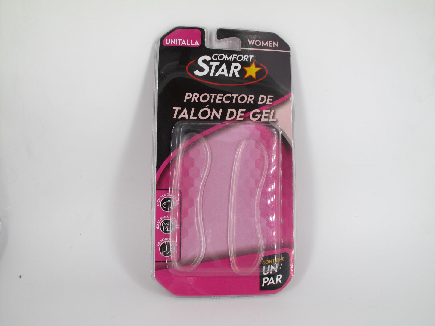 SKU - 2093 -- PROTECTOR DE TALON DE GEL CONFORT STAR 1 PAR