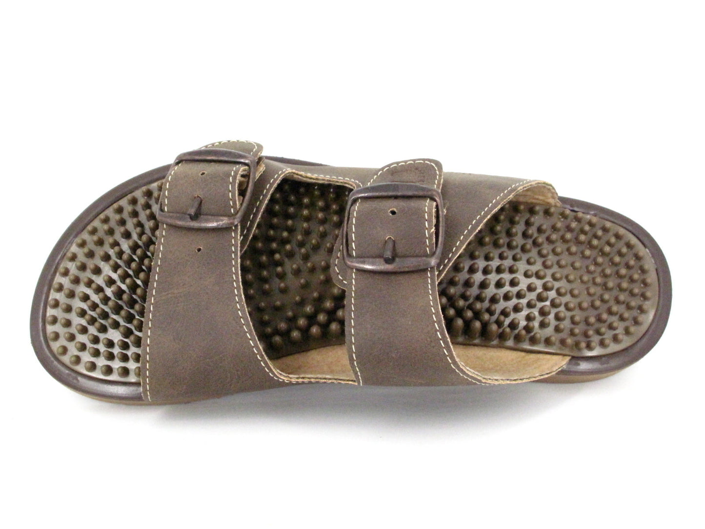 SKU - 1804 -- SANDALIA MASAJITO DOBLE CORREA CHOCOLATE  1 PAR