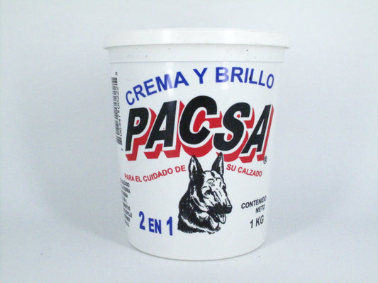 SKU - 1232 -- GRASA CREMA PACSA NEGRO 1 KG