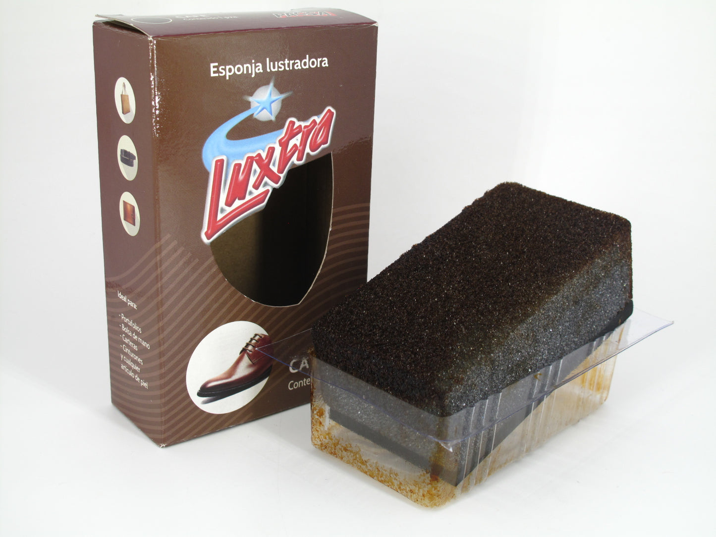 SKU - 1531 -- ESPONJA LUXTRA CAFE 1PZ