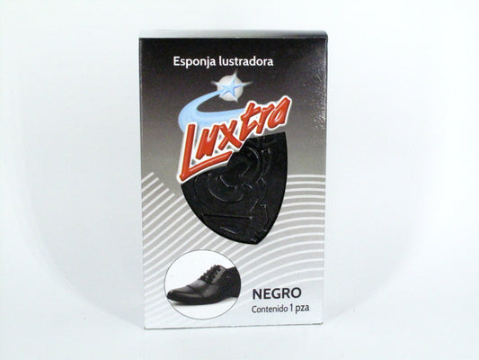 SKU - 1532 -- ESPONJA LUXTRA NEGRO 1PZ