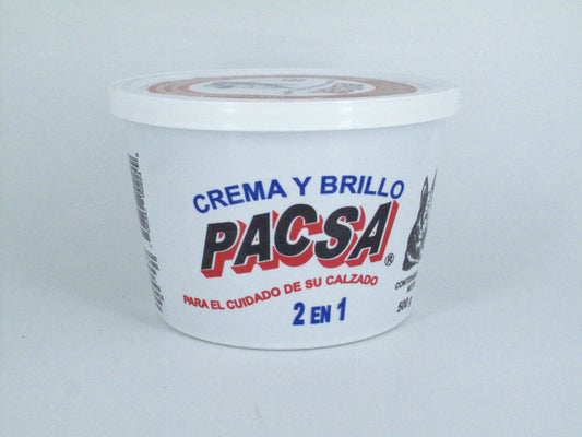 SKU - 1542 -- GRASA CREMA PACSA NEGRO 500 GRS