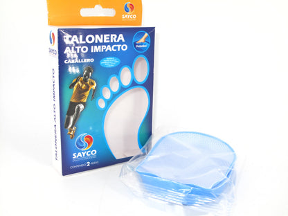 SKU - 1700 -- TALONERA DE GEL SAYCO ALTO IMPACTO CABALLERO 1 PAR