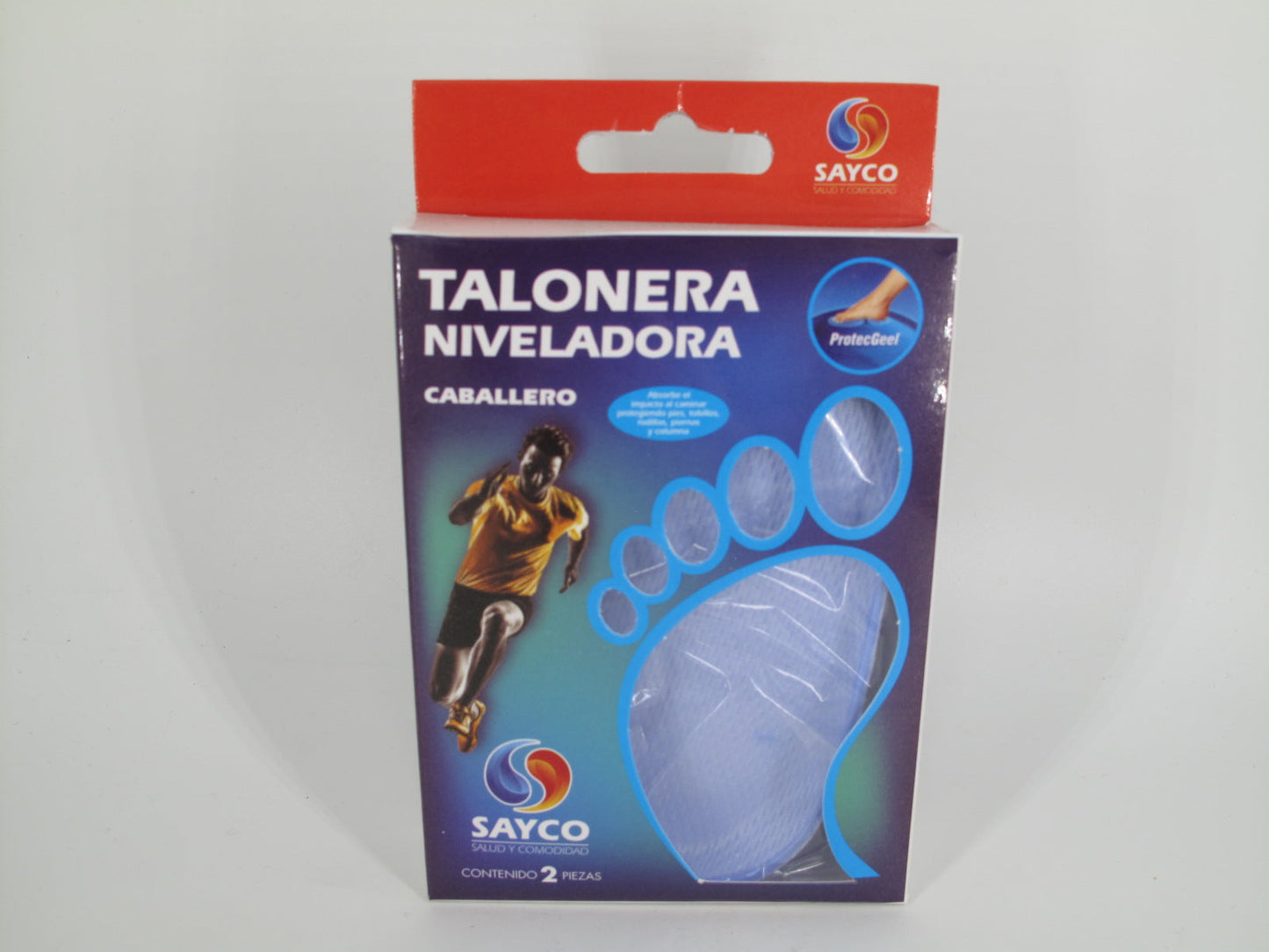 SKU - 1704 -- TALONERA DE GEL SAYCO NIVELADORA CABALLERO 1 PAR