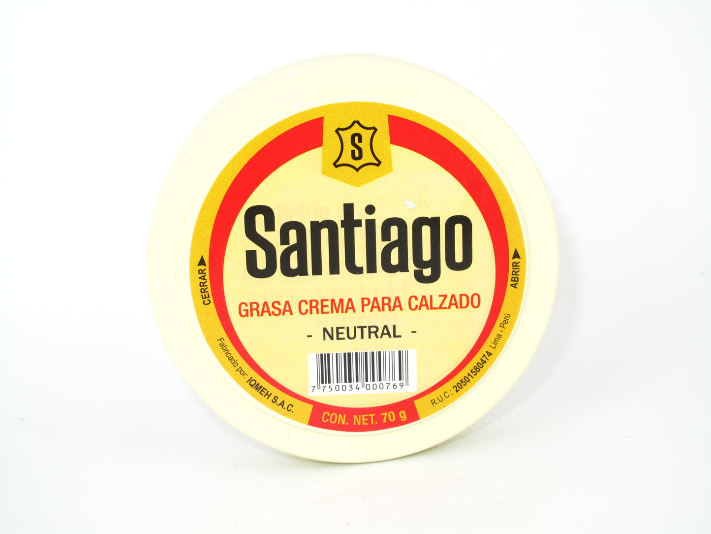 SKU - 1954 -- GRASA CREMA NEUTRO 70 G